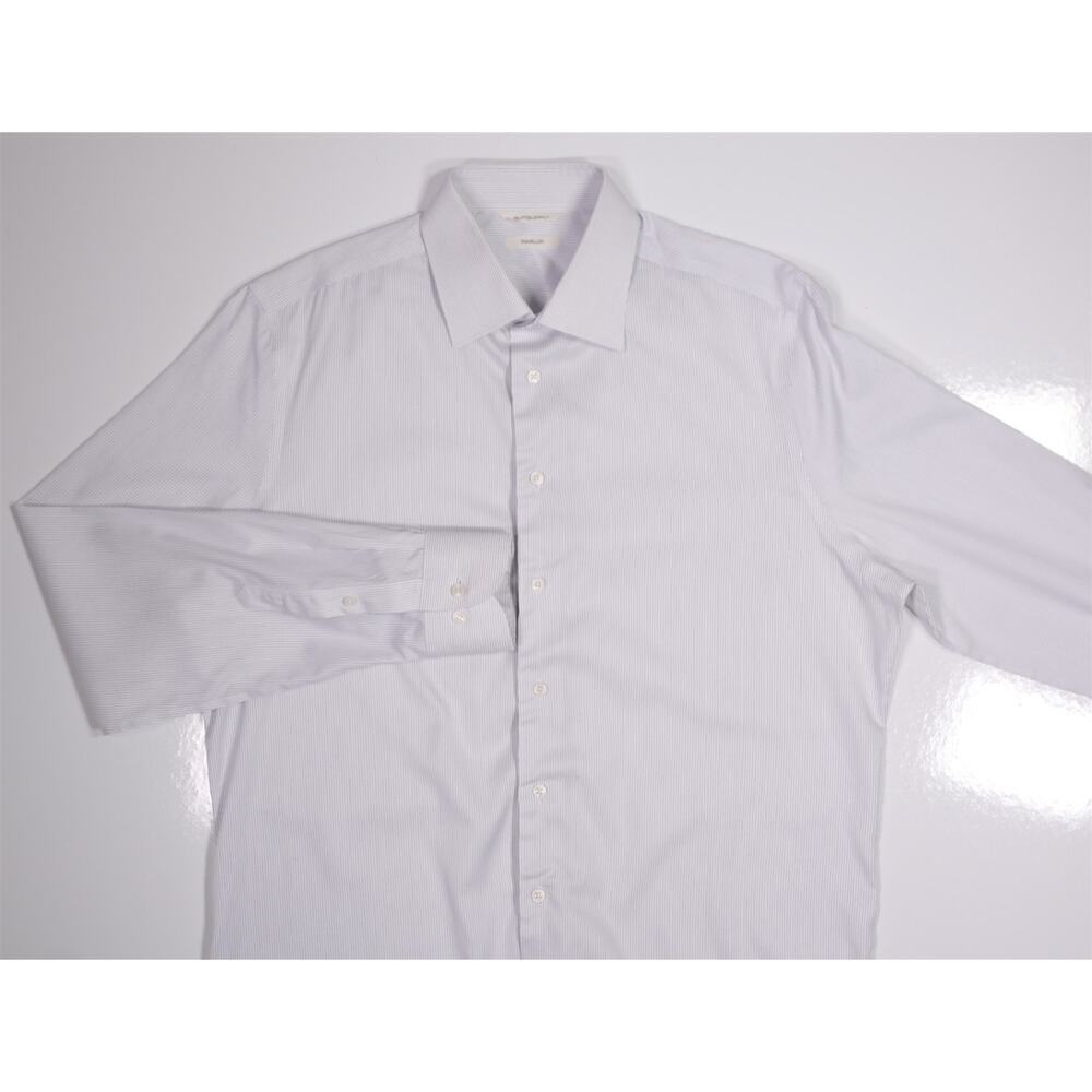 Suitsupply Slim Fit Light Blue Woven Egyptian Cotton Dress Shirt (41) 16-35 - Picture 3 of 7